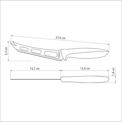 Кухонний ніж Tramontina Plenus Light Grey Cheese 152 мм (23429/136) | Зображення 2