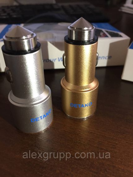USB зарядка для автомобіля в прикурювач DETACO 2.1A | Зображення 2