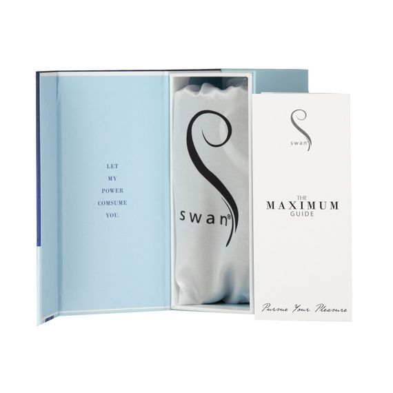 Віброкуля Swan Maximum + Comfy Cuff Blue, суперпотужна, різна інтенсивність, силіконова манжета | Зображення 6