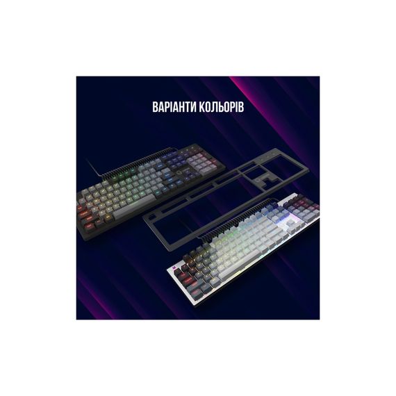 Клавіатура Lorgar Azar 514 RGB USB UA White (LRG-GK514W-UA) | Зображення 8