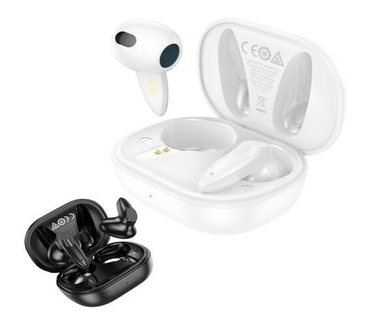 Бездротові Bluetooth навушники в кейсі XPRO BW18 чорні та білі +LED індикатор (38932-01_462)