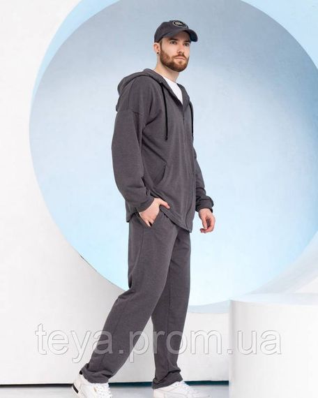 Спортивний костюм колір темно-сірий розміри XL, M, XXL, 3XL, S, L FI_009541 | Зображення 1