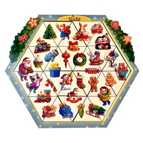 Развивающий пазл-вкладыш "Новогодняя головоломка" (ПСД234) PSD234, 24 элемента