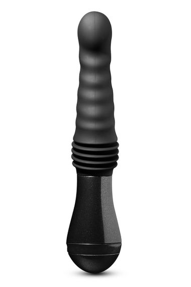 Роскошный вибратор с фрикциями Blush Temptasia Lazarus черный Sex Aura | Зображення 3