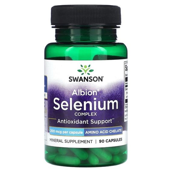 Селен Swanson Albion Selenium Complex 200 mcg 90 Caps