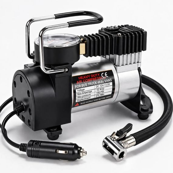 Автомобільний компресор 12V Air pump AND XL-823 для шин • Портативний насос від прикурювача для авто, позашляховика, мікроавтобуса | Зображення 4