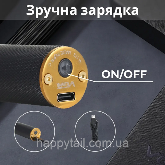 Тример для стрижки VGR акумуляторний з насадками чорний HP-V-179 | Зображення 5