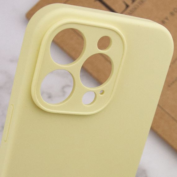 Чохол Silicone Case Full Camera Protective (AA) NO LOGO для Apple iPhone 13 Pro Max (6.7") Жовтий / Mellow Yellow | Зображення 5