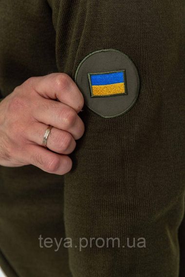 Гольф чоловічий з вишивкою тризуб, колір хакі, розмір XL FA_008228 | Зображення 5
