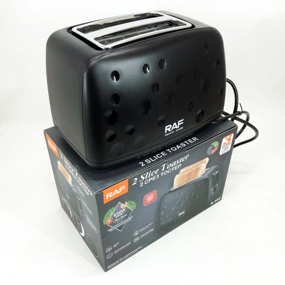 Тостер для кухни бытовой RAF R.502 930 Вт, Кухонный тостер для бутербродов компактный ES-97 | Зображення 7