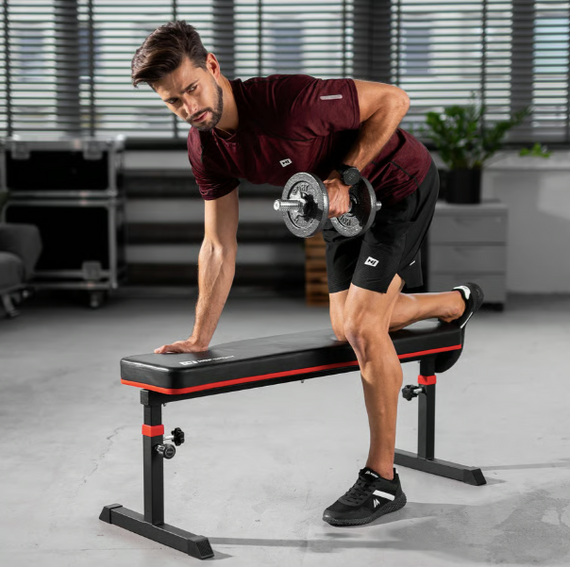 Лавка тренувальна Hop-Sport HS-1025 Pro для жиму горизонтальна регульована | Зображення 5