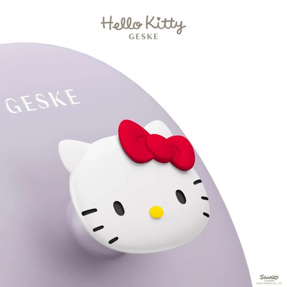 Щетка для лица GESKE Facial Brush 3в1 by Hello Kitty с держателем purple, Фиолетовый | Зображення 4