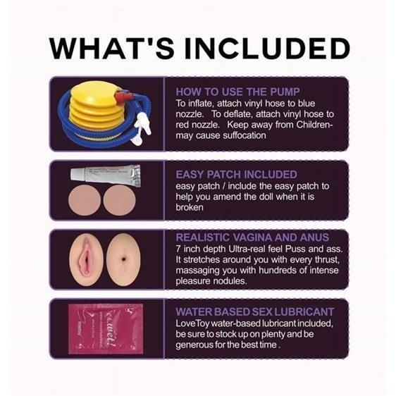 Надувна секс лялька - Silicone Boobie Super Love Doll Sex Aura | Зображення 7