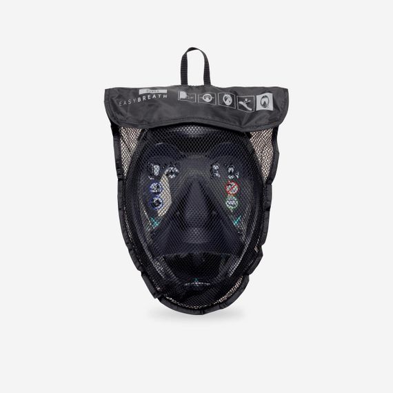 Маска Easybreath 900 для снорклінгу для дорослих чорна - M/L | Зображення 9