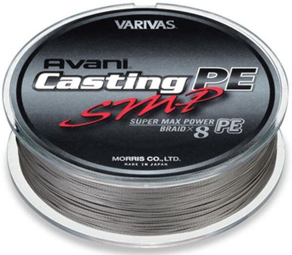 Шнур Varivas Avani Casting PE SMP PE X9 500m (Grey) #4.0/0.33mm 70lb/35kg