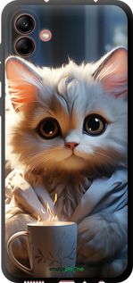 Чохол на Samsung Galaxy A04 A045F Білий кіт "5646b-2831-2448"