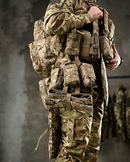 Плитоноска быстрый сброс +РПС в сборе  пиксель ПП7858 | Зображення 5