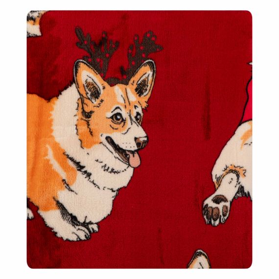 Плед Ardesto Flannel 160х200см, різдвяні коргі (ART0119PB) | Зображення 6