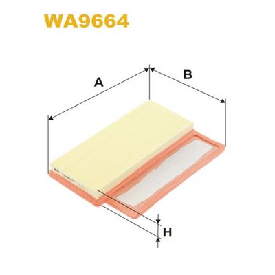 Воздушный фильтр для автомобиля Wixfiltron WA9664