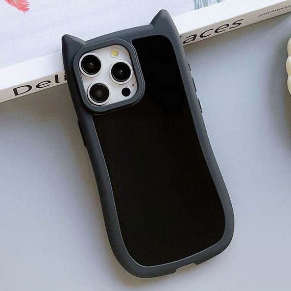 Чехол TPU GETMAN Cat with straps для Apple iPhone 15 Pro (6.1") Black | Зображення 5