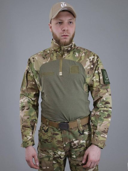 Тактична сорочка під бронежилет, UBAKS ULTIMATUM PRO G2 Мультикам, Убакс для військовослужбовців з довгим рукавом