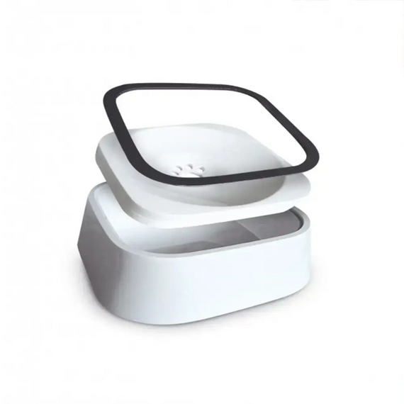 Миска-непроливайка універсальна для собак і кішок з плаваючим диском і антиковзаючим дном з ABS-пластику | Зображення 2