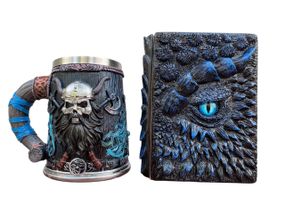 Подарунковий набір Кухоль 3D Скандинавський Воїн і Блокнот 3D «Книга Тіней і Глубін»