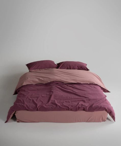 Постільна білизна Limasso Stonewashed Essualte 200 х 220 см Old Rose - Raspberry | Зображення 1