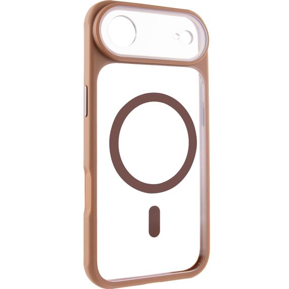 Чохол TPU+PC GETMAN Moon Clear with Magnetic Fit для Apple iPhone 17 Air (6.5") Brown