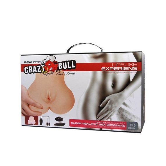 Мастурбатор Вагіна-анус з вібрацією "Realistic Crazy Bull" BM-009131Z-1 Sex Aura | Зображення 2