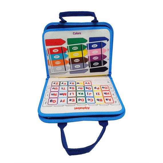 Детская развивающая сумочка-логика XX45285-3 тактильные, развивающие упражнения, из фетра | Зображення 2