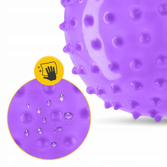 М'яч для пілатесу, йоги, реабілітації 4FIZJO 20 см (масажний) Violet (P-5905973406086) | Зображення 2