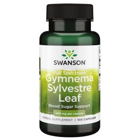 Джимнема сильвестра Swanson Gymnema Sylvestre Leaf 400 mg 100 Caps
