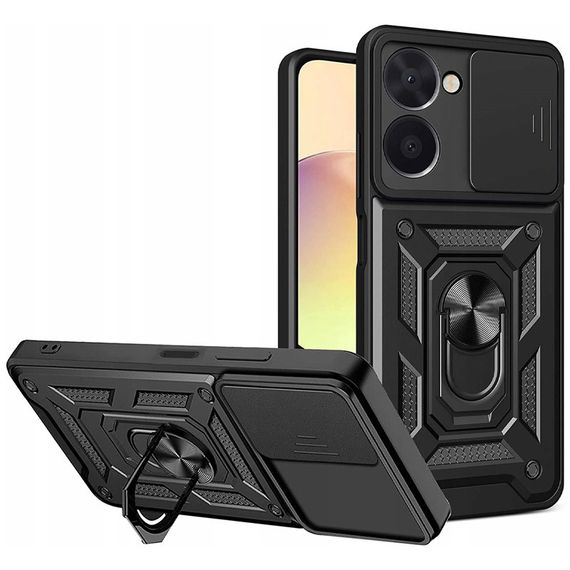 Чохол Defender з захистом камери для Realme C33 колір Чоний | Зображення 1