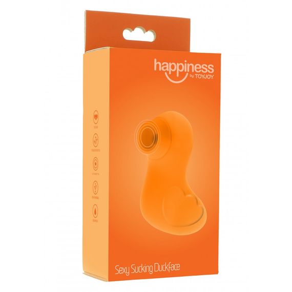 Вакуумный стимулятор клитора в виде уточки Toy Joy, желтый Sex Aura | Зображення 1