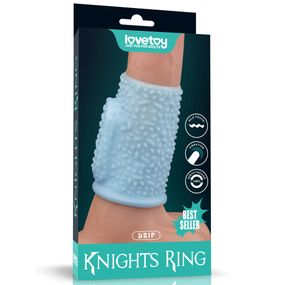 Насадка на член - Vibrating Drip Knights Ring Blue sexstyle