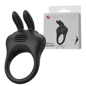 Эрекционное кольцо - Pretty Love Davion Penis Ring Black Sex Aura