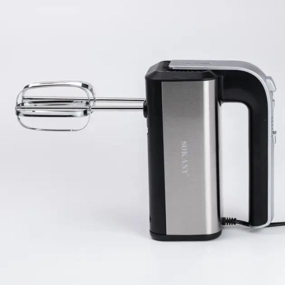 Міксер ручний SOKANY CX-6651 сталь із двома насадками 800 Вт 5 швидкостей | Зображення 1