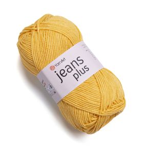 Пряжа YarnArt Jeans Plus No 35 (Ярнарт Джинс Плюс) – 55% бавовна, 100 г / 160 м, напівбавовна