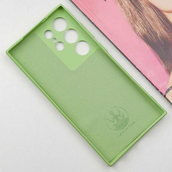 Чохол TPU GETMAN Liquid Silk Full Camera для Samsung Galaxy S24 Ultra Зелений / Pistachio | Зображення 3