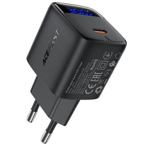 СЗУ Acefast A115 PD30W GaN (1USB-C) Black