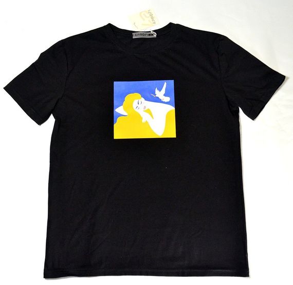 Футболка 4Profi с принтом "Флаг" черная S