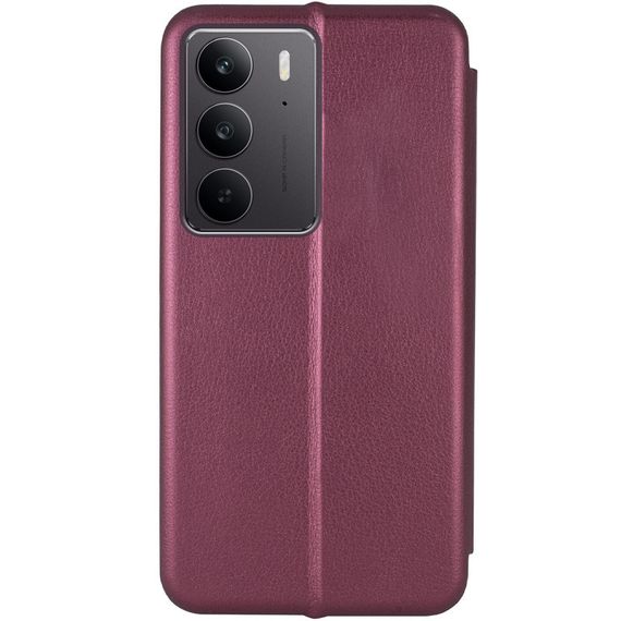 Кожаный чехол-книжка Classy для Realme C75 / C75x Бордовый | Зображення 1