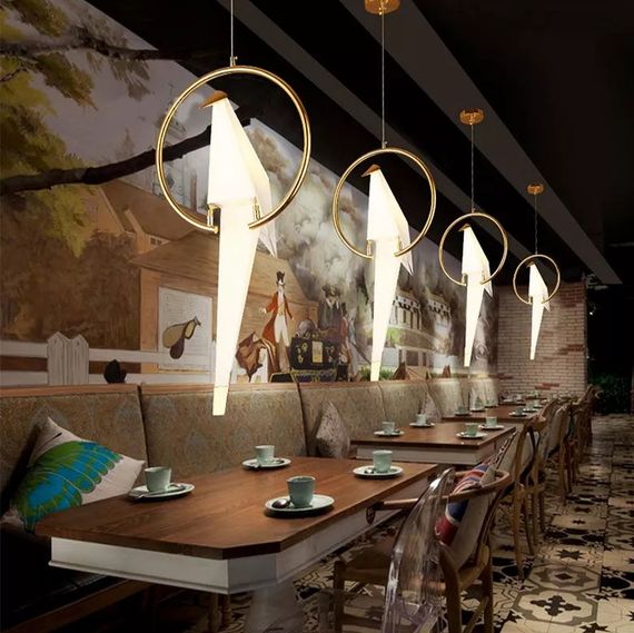 Люстра світлодіодна підвісна LED світильник для квартири на стелю лед 26309 Золото 80-160х35х35 см. | Зображення 3