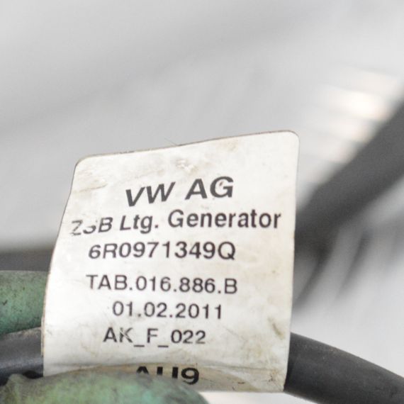 Проводка генератора 1.2 TSI Skoda Fabia II Rapid 2007-2019 Джгут проводів генератора Шкода Фабія 2 Рапід 6R0971349Q | Зображення 4