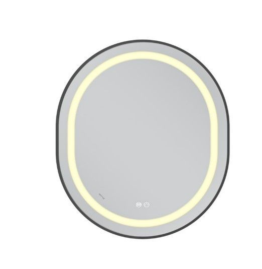 Дзеркало Mixxus Premium ELLIPSE MV05-80x70-REVERSE BLACK (LED Touch, Anti-fog (3-6kK)) (MP6646) | Зображення 2