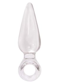 Анальная пробка со стоппером в виде кольца NS Novelties Jolie Pleasures Jelly Plug, прозрачный, Mini sexstyle