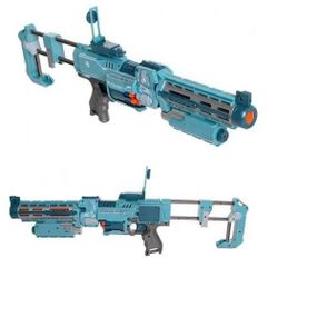 Игрушечный автомат с мягкими патронами 20шт и лазерным прицелом Blaze Storm Голубой