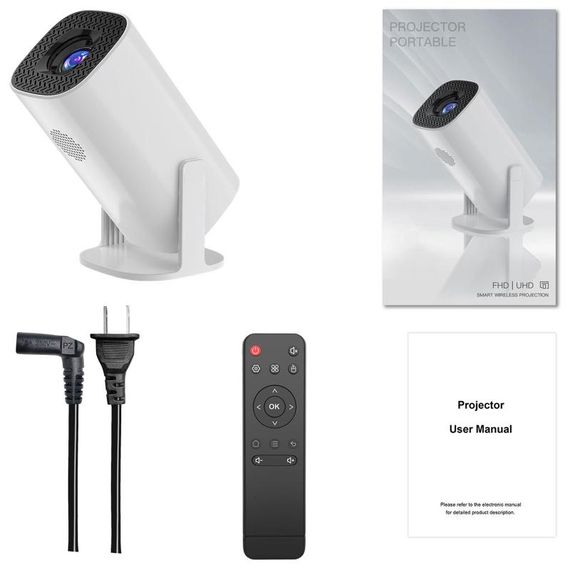 Проектор 4K Android S40Ultra with game console & dual controllers White | Зображення 1