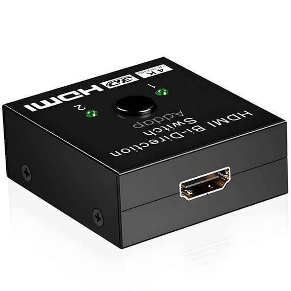 HDMI разветвитель двунаправленный Bi-Direction Switch на 2 порта Addap HVS-03 | переключатель + коммутатор 2 в 1 | Зображення 3
